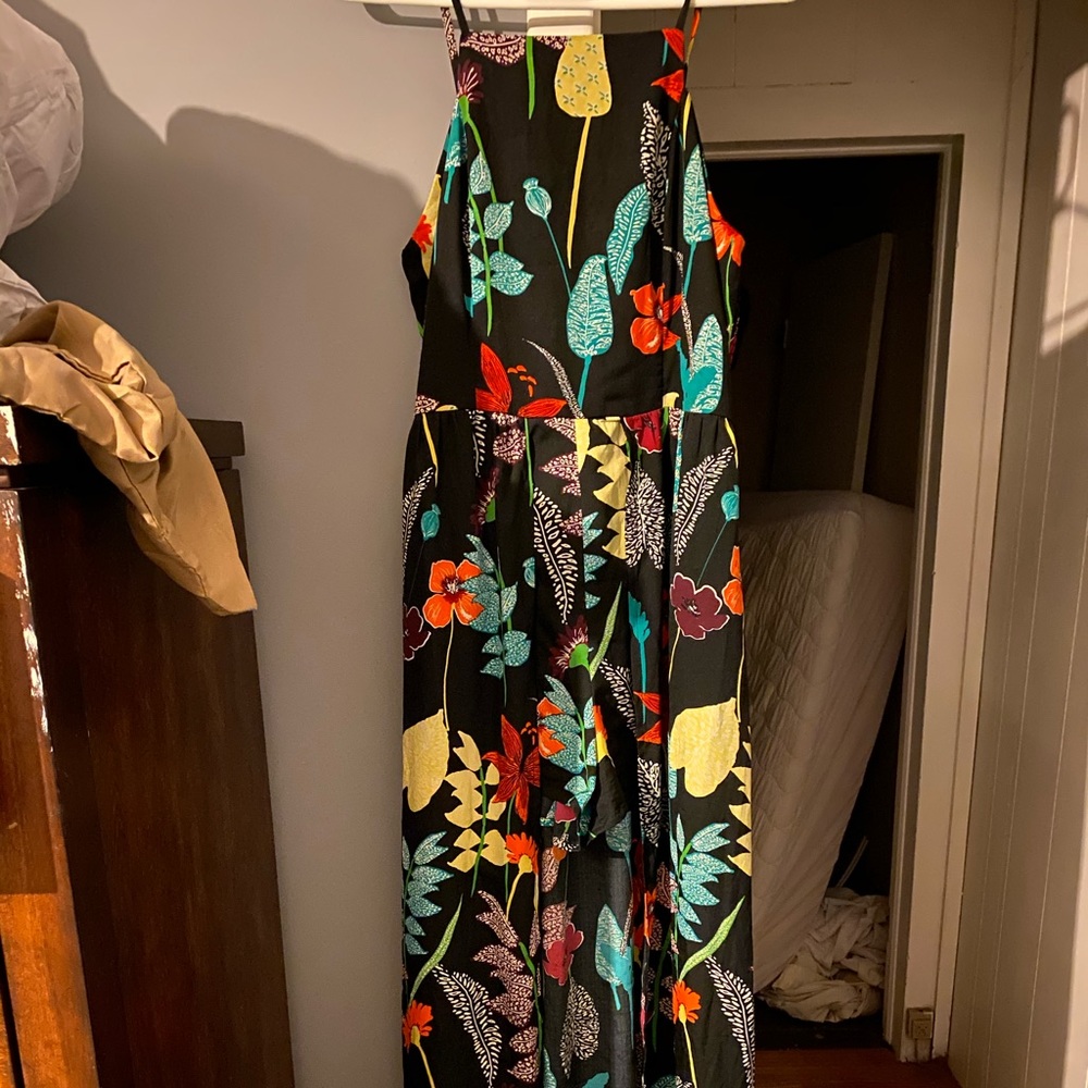 Romper shorts floral dress